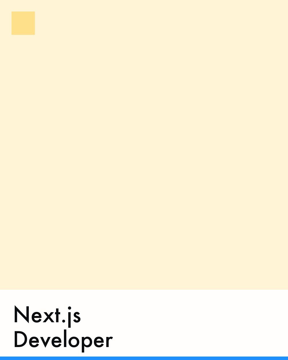 Next.js Developer