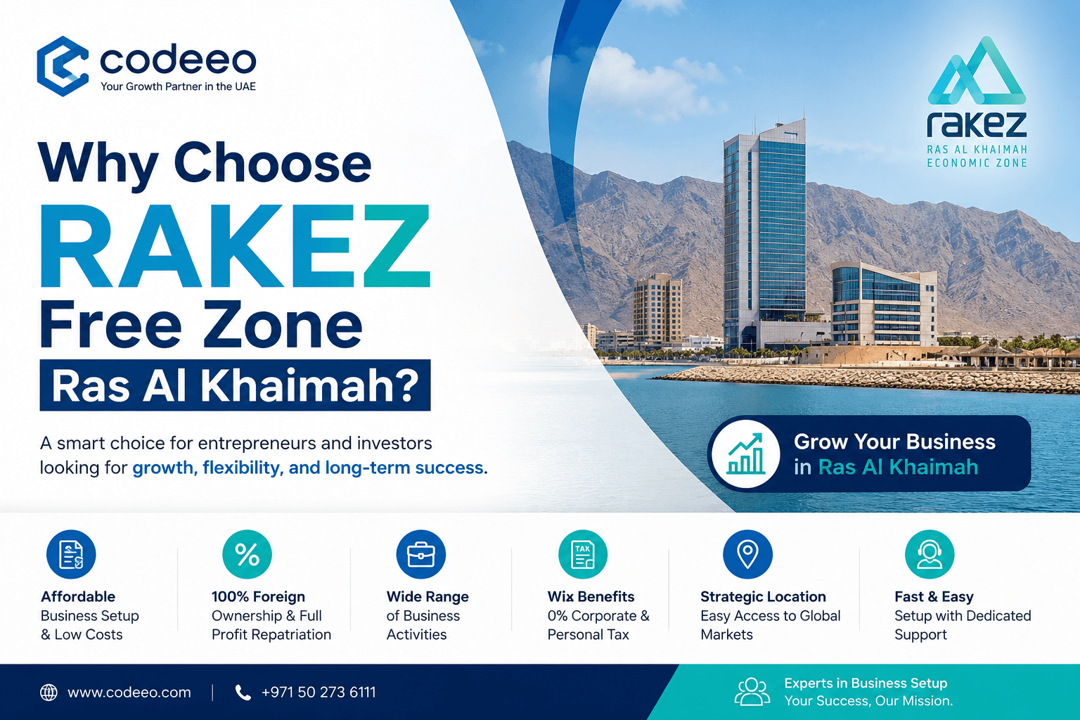 Why Choose RAKEZ Free Zone Ras Al Khaimah?